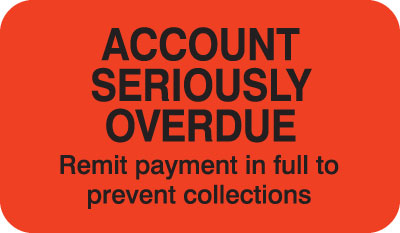 account seriously overdue 1400